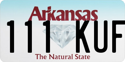 AR license plate 111KUF