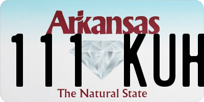 AR license plate 111KUH