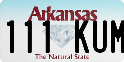 AR license plate 111KUM