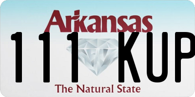 AR license plate 111KUP