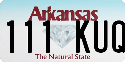 AR license plate 111KUQ