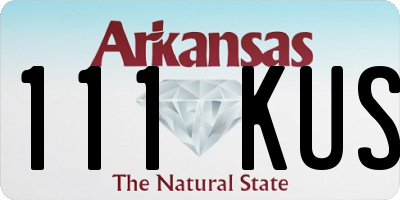 AR license plate 111KUS