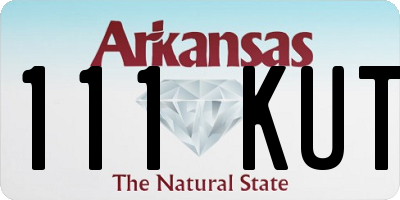 AR license plate 111KUT