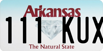 AR license plate 111KUX