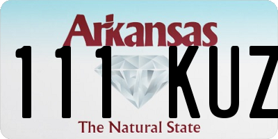 AR license plate 111KUZ