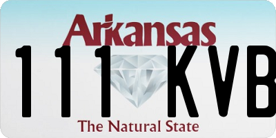 AR license plate 111KVB