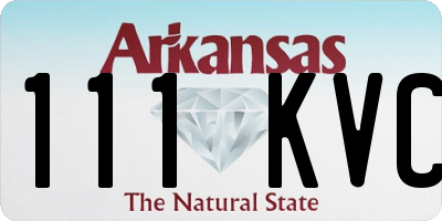 AR license plate 111KVC