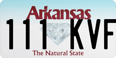AR license plate 111KVF
