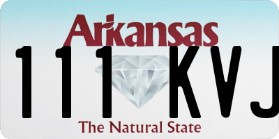 AR license plate 111KVJ