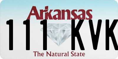 AR license plate 111KVK