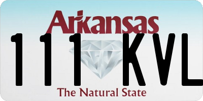 AR license plate 111KVL