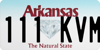 AR license plate 111KVM