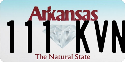 AR license plate 111KVN
