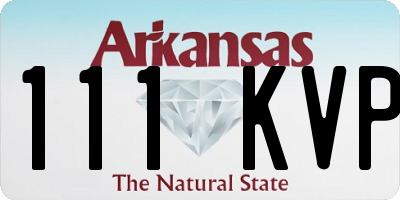 AR license plate 111KVP