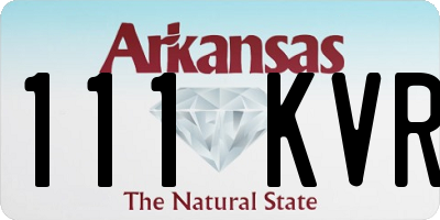 AR license plate 111KVR