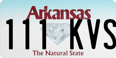 AR license plate 111KVS