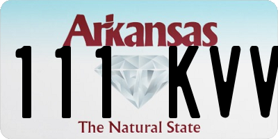 AR license plate 111KVV