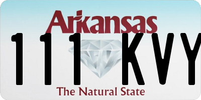 AR license plate 111KVY