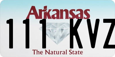 AR license plate 111KVZ