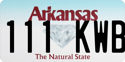 AR license plate 111KWB