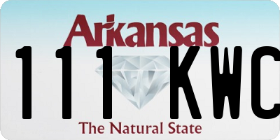 AR license plate 111KWC