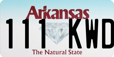 AR license plate 111KWD