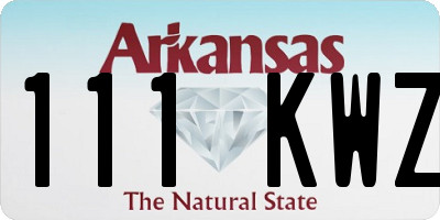 AR license plate 111KWZ