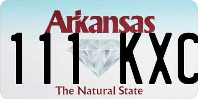 AR license plate 111KXC