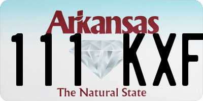 AR license plate 111KXF