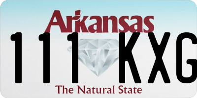 AR license plate 111KXG