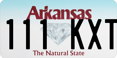 AR license plate 111KXT