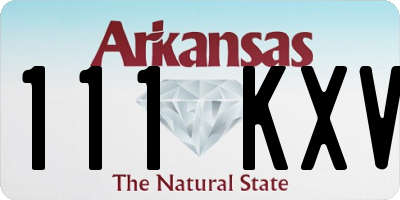 AR license plate 111KXV