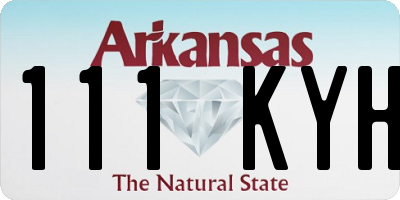 AR license plate 111KYH
