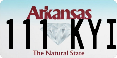AR license plate 111KYI