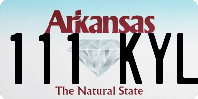 AR license plate 111KYL