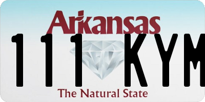 AR license plate 111KYM