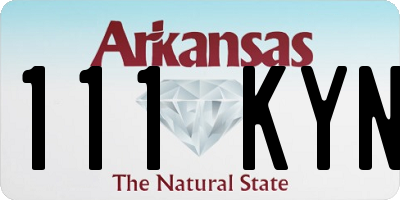 AR license plate 111KYN