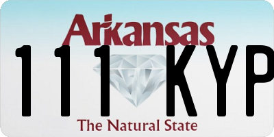 AR license plate 111KYP