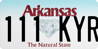 AR license plate 111KYR