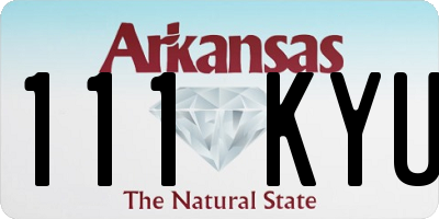 AR license plate 111KYU