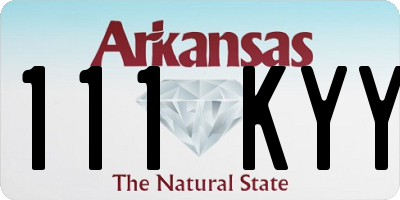 AR license plate 111KYY