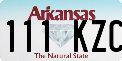 AR license plate 111KZC