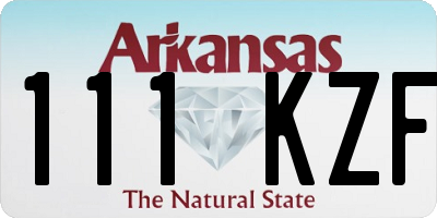 AR license plate 111KZF