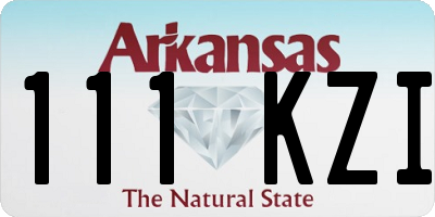 AR license plate 111KZI