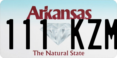 AR license plate 111KZM