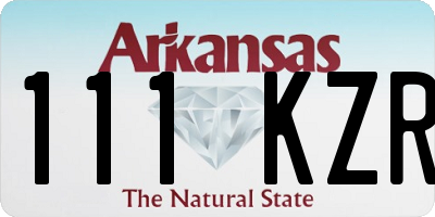 AR license plate 111KZR