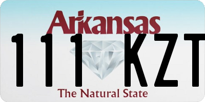 AR license plate 111KZT