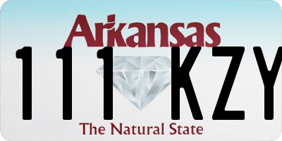AR license plate 111KZY