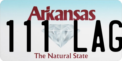 AR license plate 111LAG