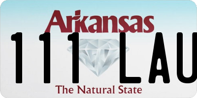 AR license plate 111LAU